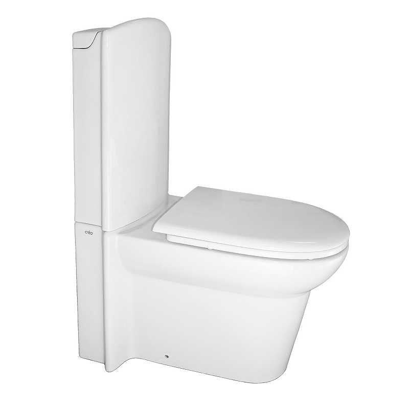 Унитаз компакт Creo Ceramique Le Mans LM1002+LM1001+LM1003 цвет Белый с бачком и сиденьем Микролифт